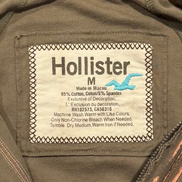 Hollister Jacket Hoodie Y2K Preppy Bella Swan Elena Gilbert Two Way Zip Medium - Picture 4 of 10